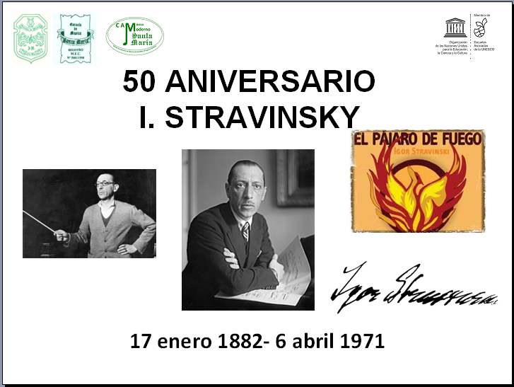 50 Aniversario de la muerte del compositor Igor Stravinsky
